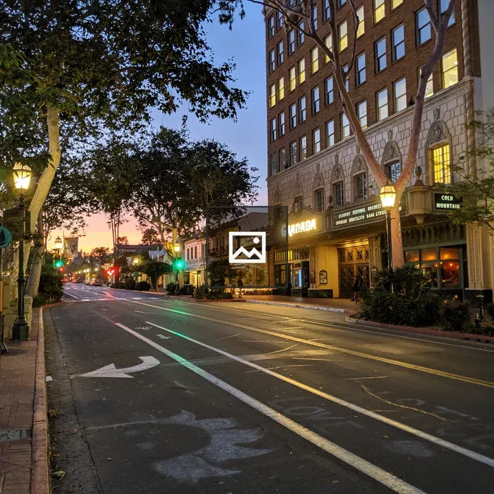 Downtown Santa Barbara Night