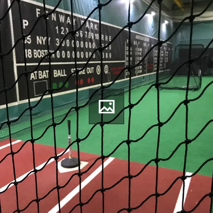 Batting Tee in Cage Scenes