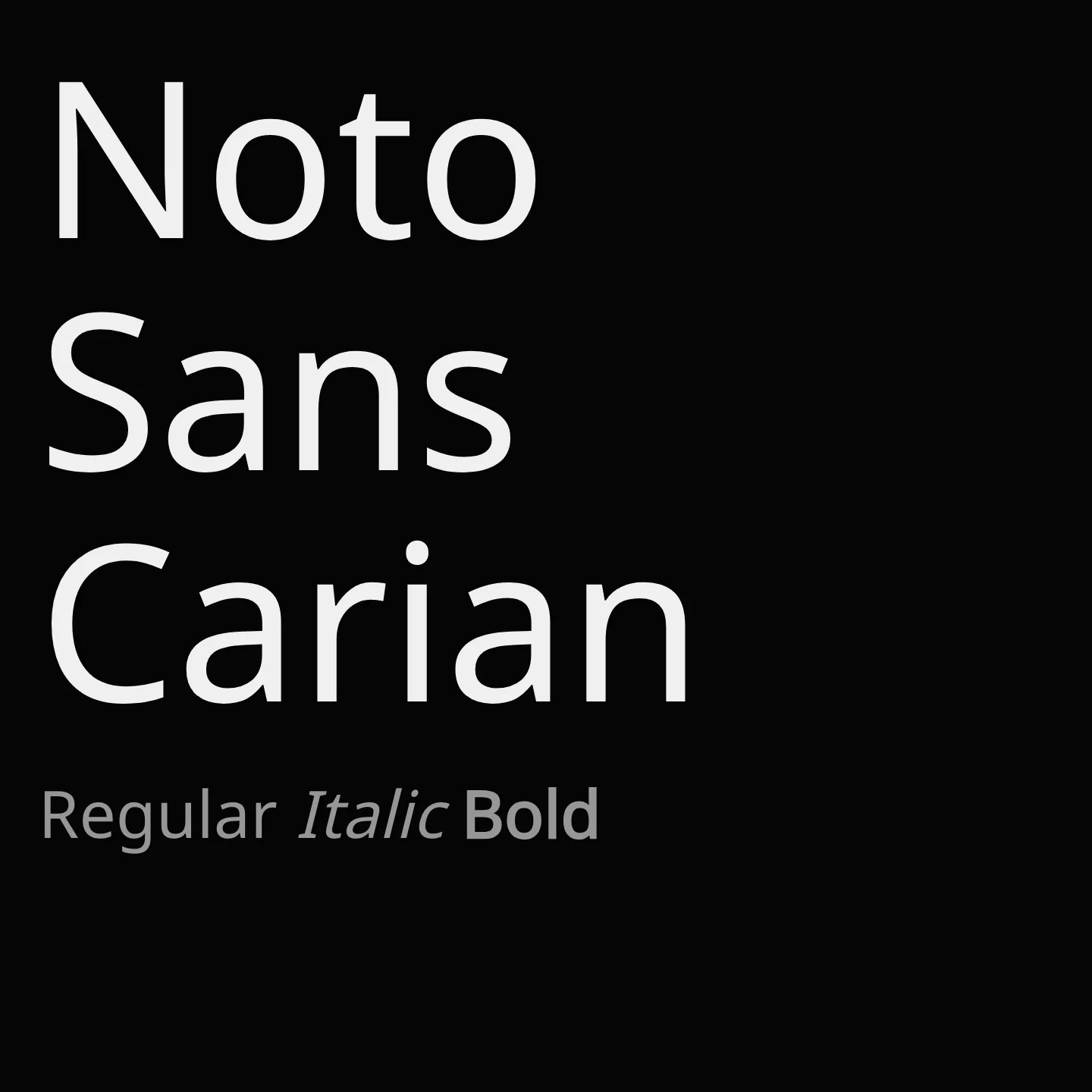 Noto Sans Carian