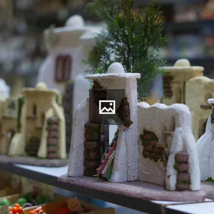 Miniature Clay House Display