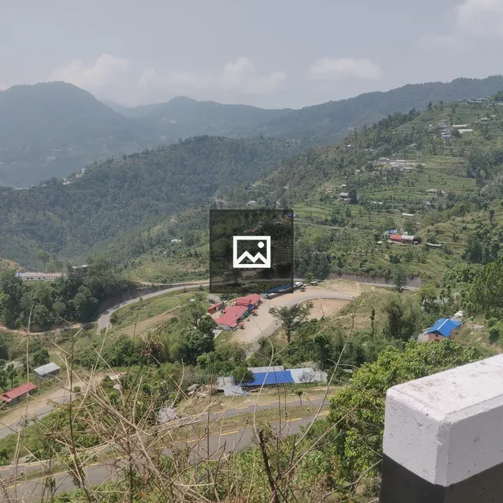 Mountain landscape with winding road