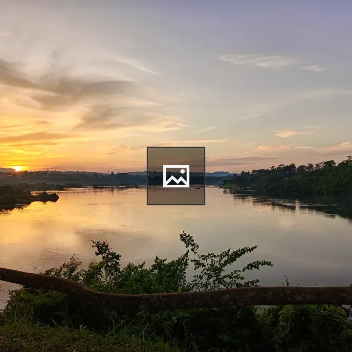 Sunset over the River Nile in Jinja