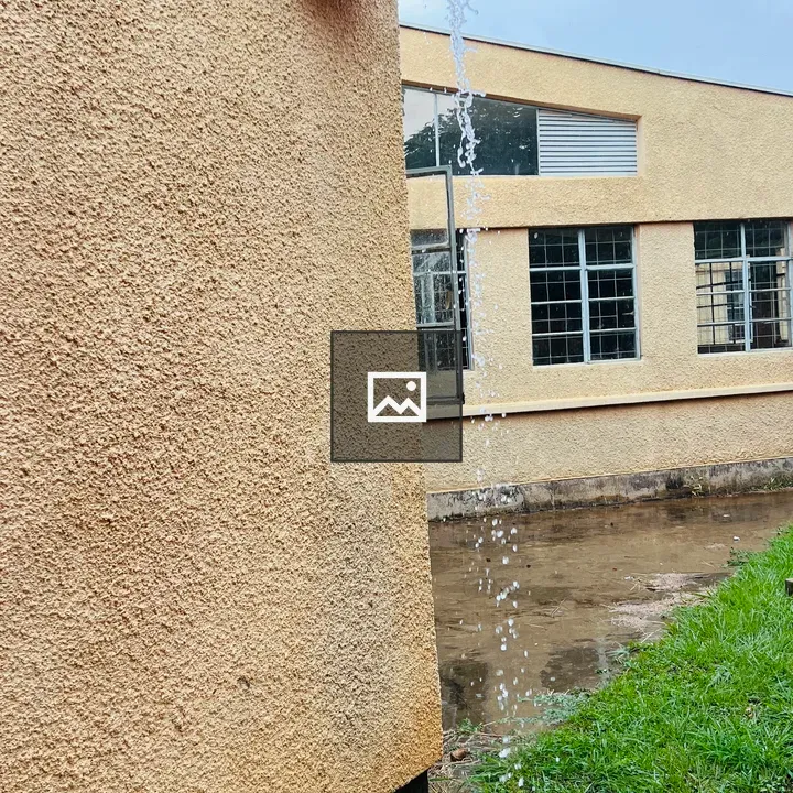 Water flowing from drainpipe