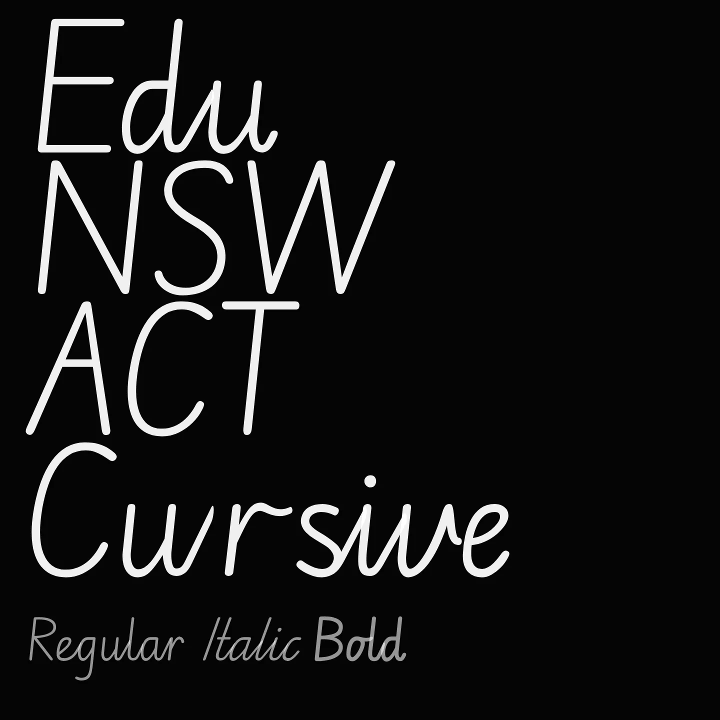 Edu NSW ACT Cursive