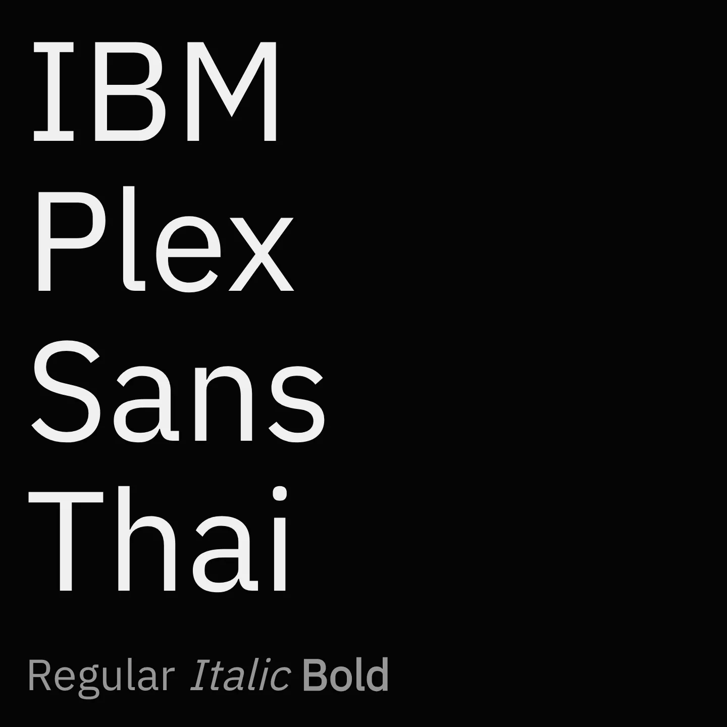 IBM Plex Sans Thai