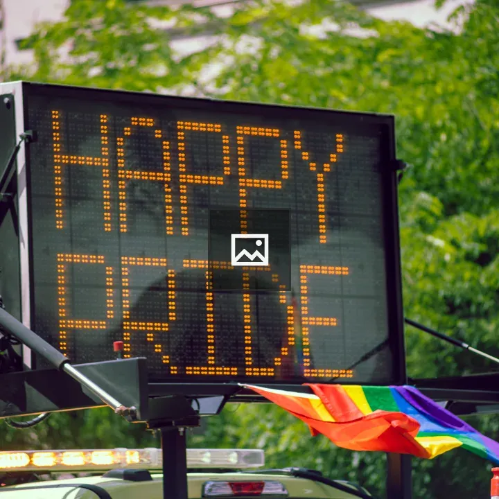 HAPPY PRIDE Road Sign
