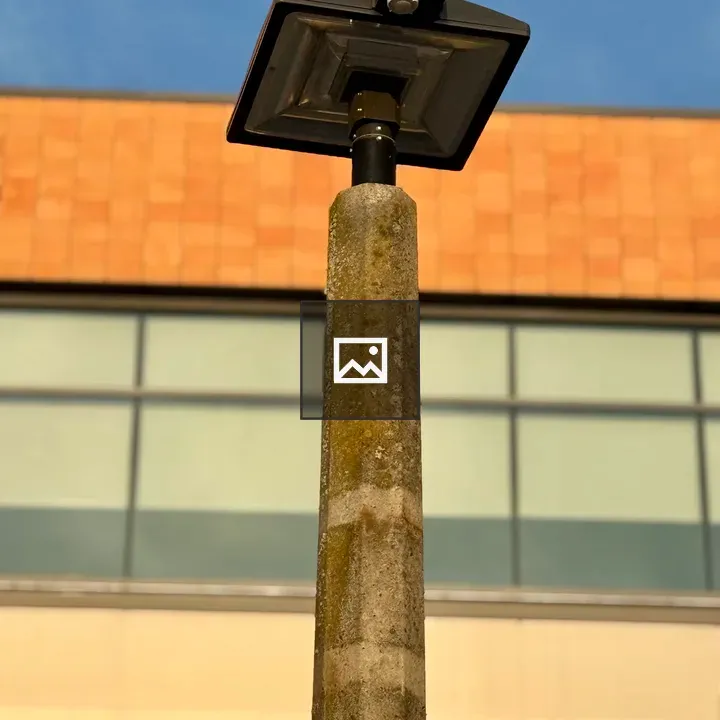 Concrete Light Pole with LED Lamp