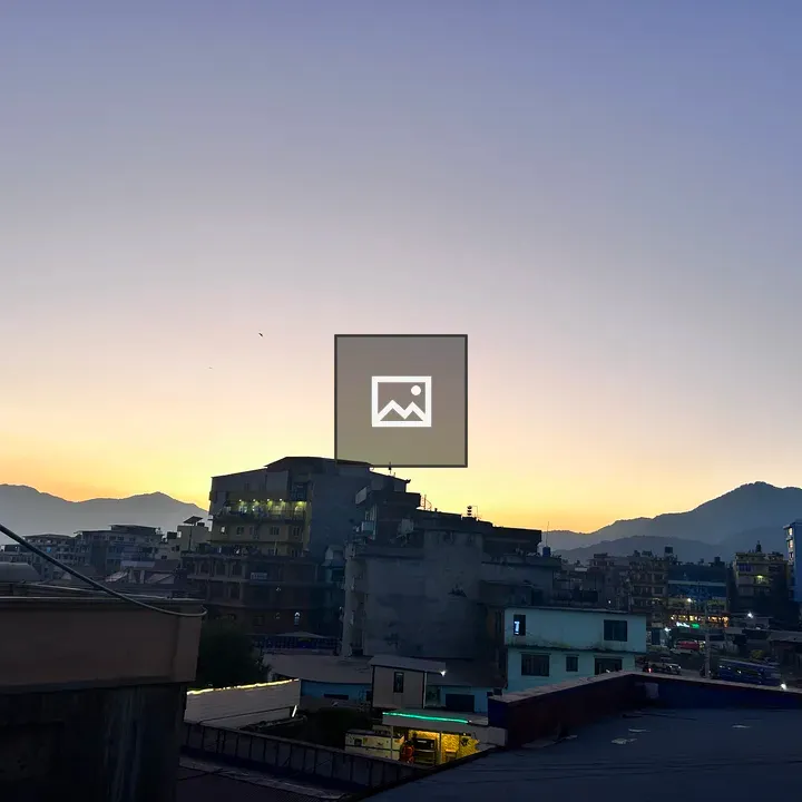 Viewing Kathmandu City at Sunset