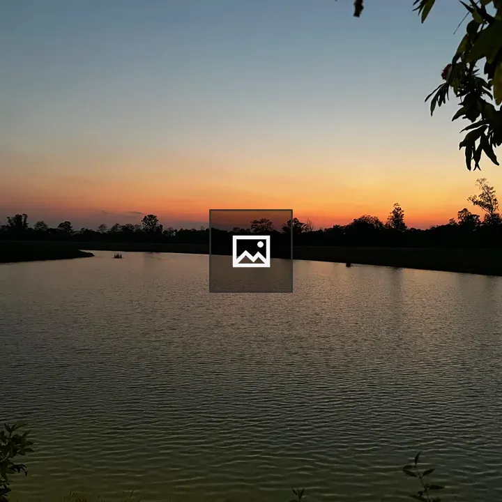 Sunset over Terai Lake, Nepal