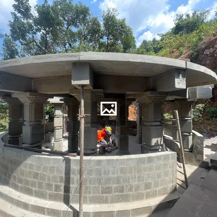 Partially Built Circular Stone Pavilion
