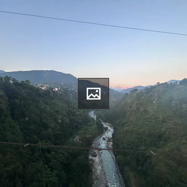 Kaligandaki River Suspension Bridge View