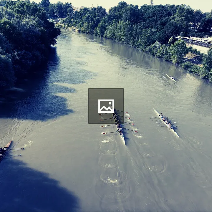 Kayaks on Tevere River