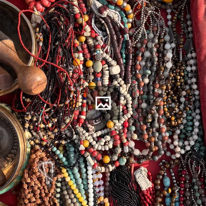 Array of ornate metal artifacts