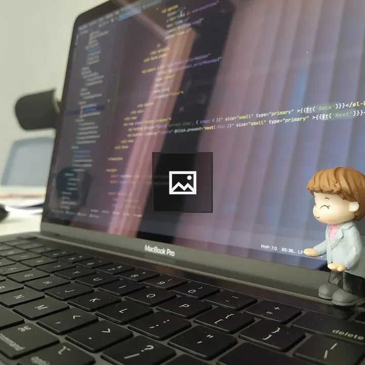 MacBook Pro Keyboard with Figure