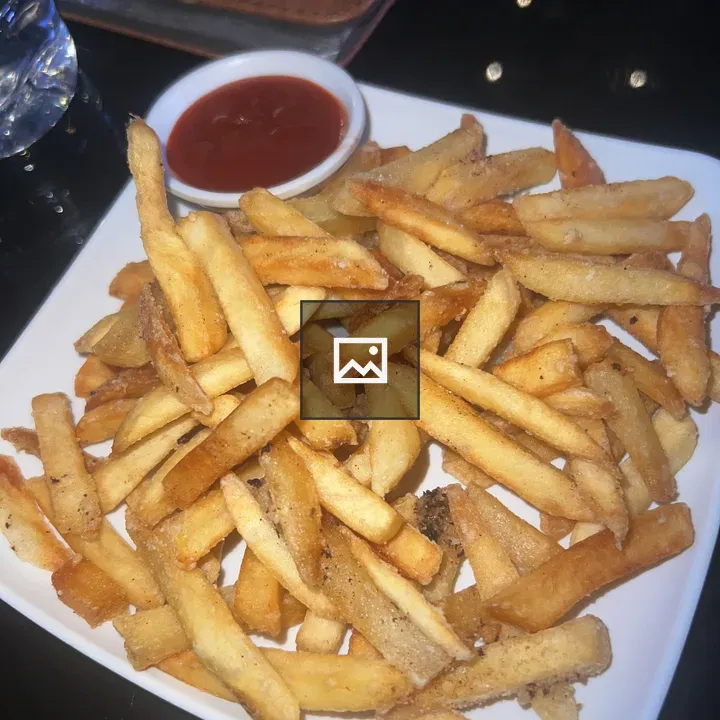Plate of golden fries