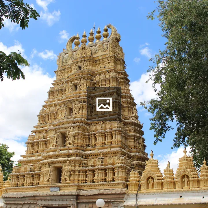 Mysore Temple and Tree Landscape