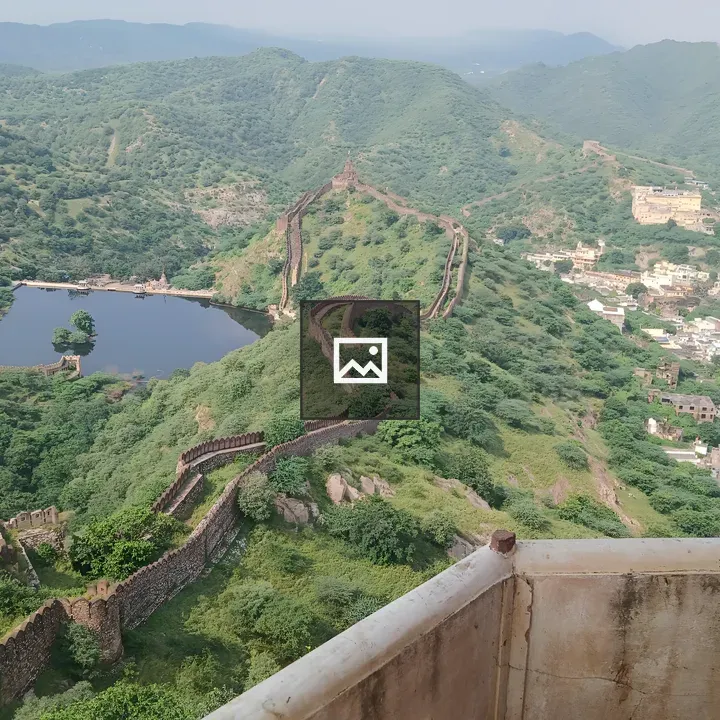 Aerial View of Amer Fort