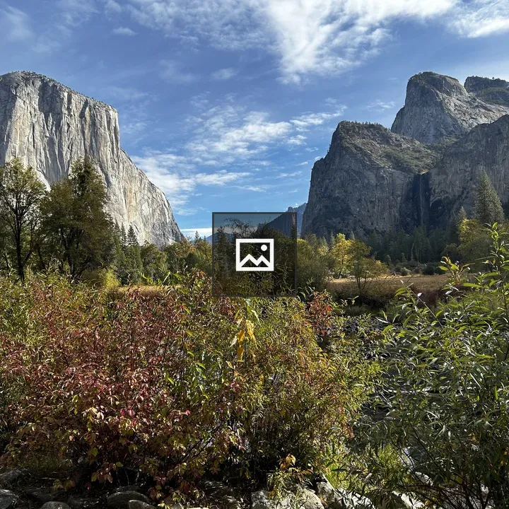 Mountain landscape with granite cliffs