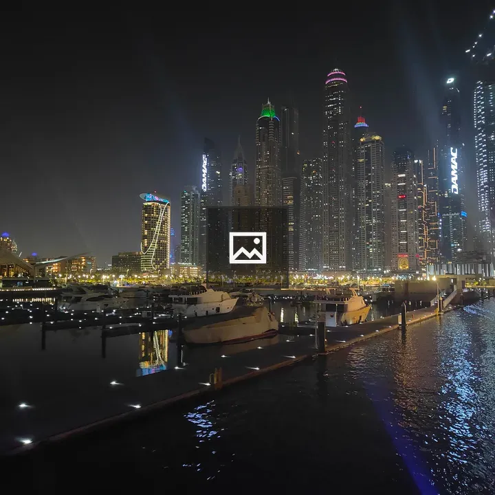 Night View of Dubai Building