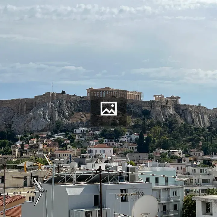 Parthenon on Acropolis from Rooftop
