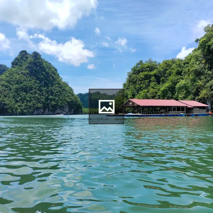 Boat on a Lake Beside Forest
