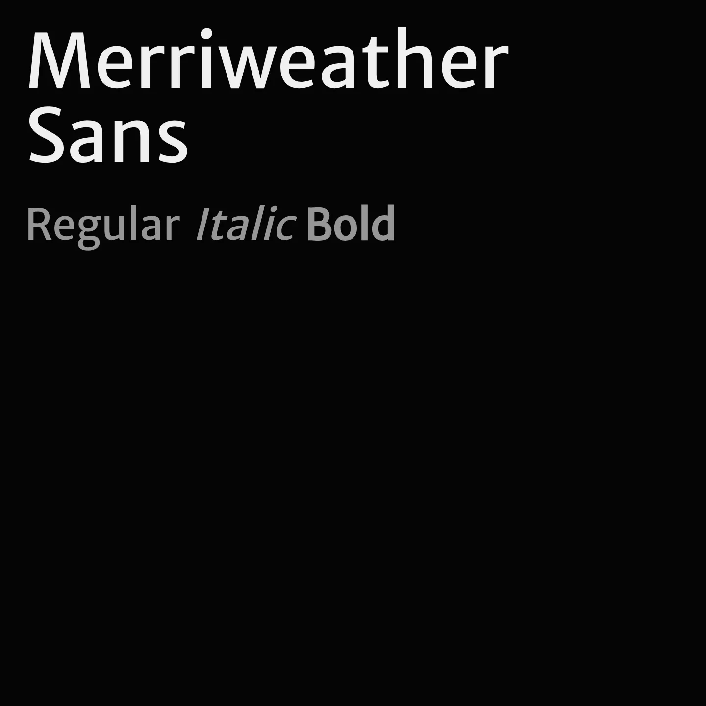 Merriweather Sans