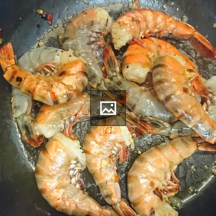 Cooking Prawns