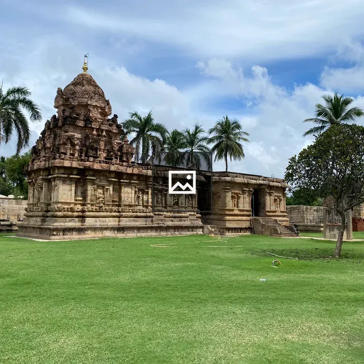 Temple in a serene lawn