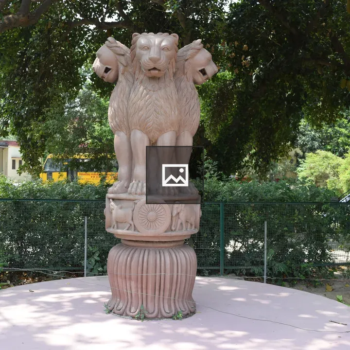 Statue with National Emblem in Sarnath