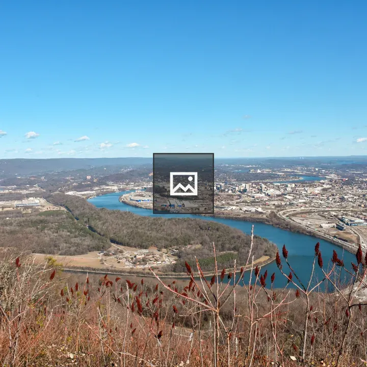 Hilltop view of a bend in the Tennessee River