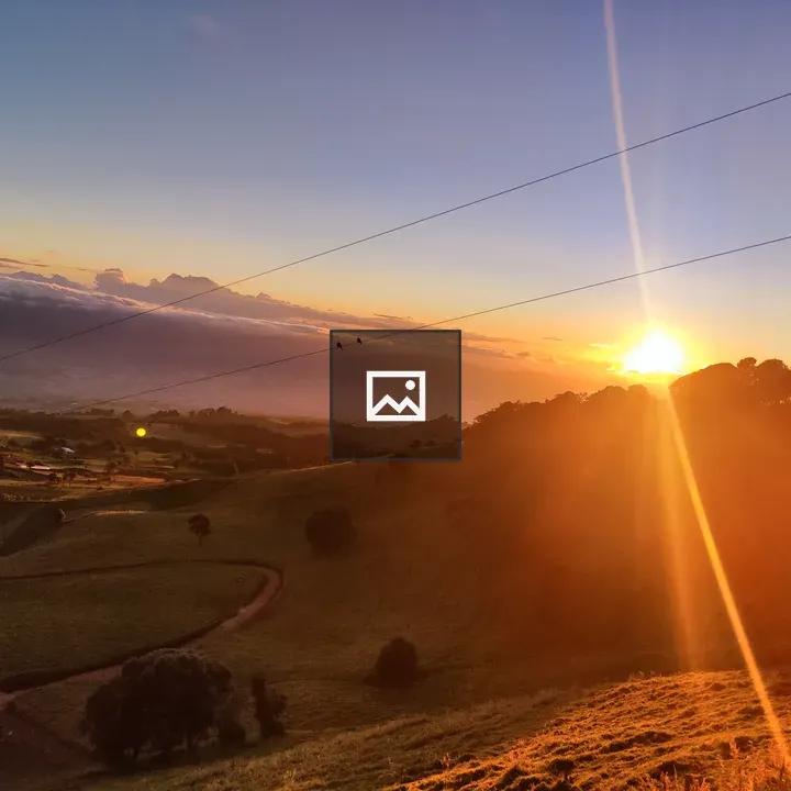 Atardecer sobre Costa Rica