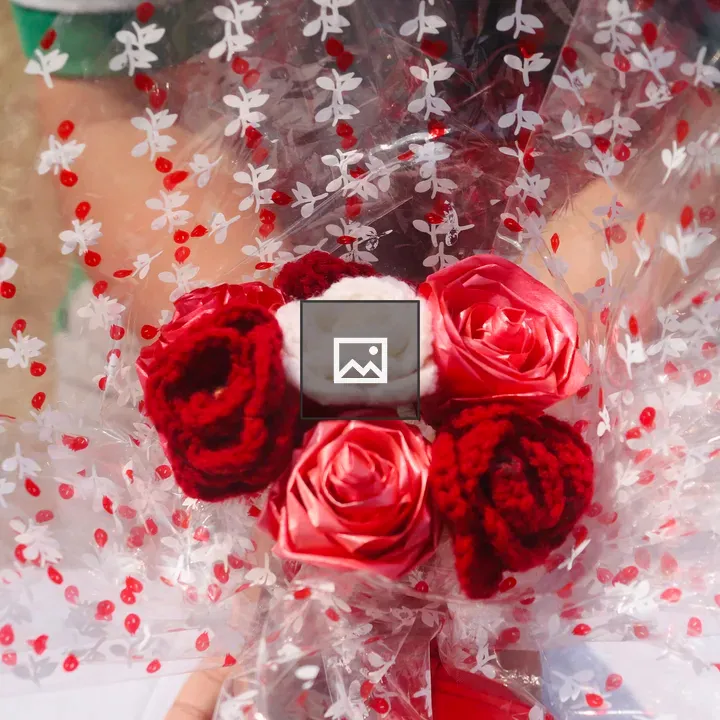 Bouquet with Handmade Flowers
