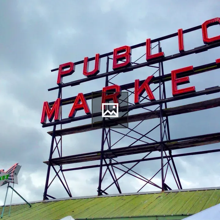Pikes Public Market Sign