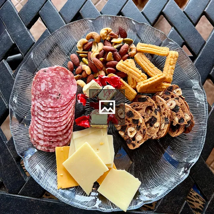 Charcuterie Plate with Nuts and Cheese