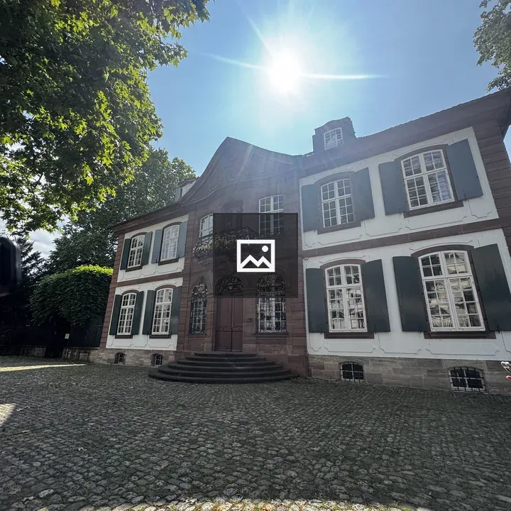 Old Building with Cobblestone Courtyard