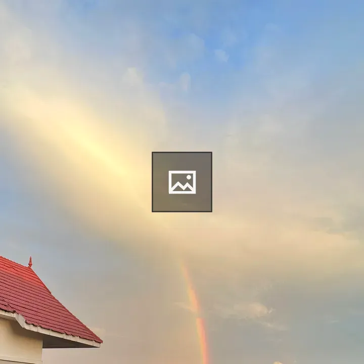 Rainbow over Kochi sky