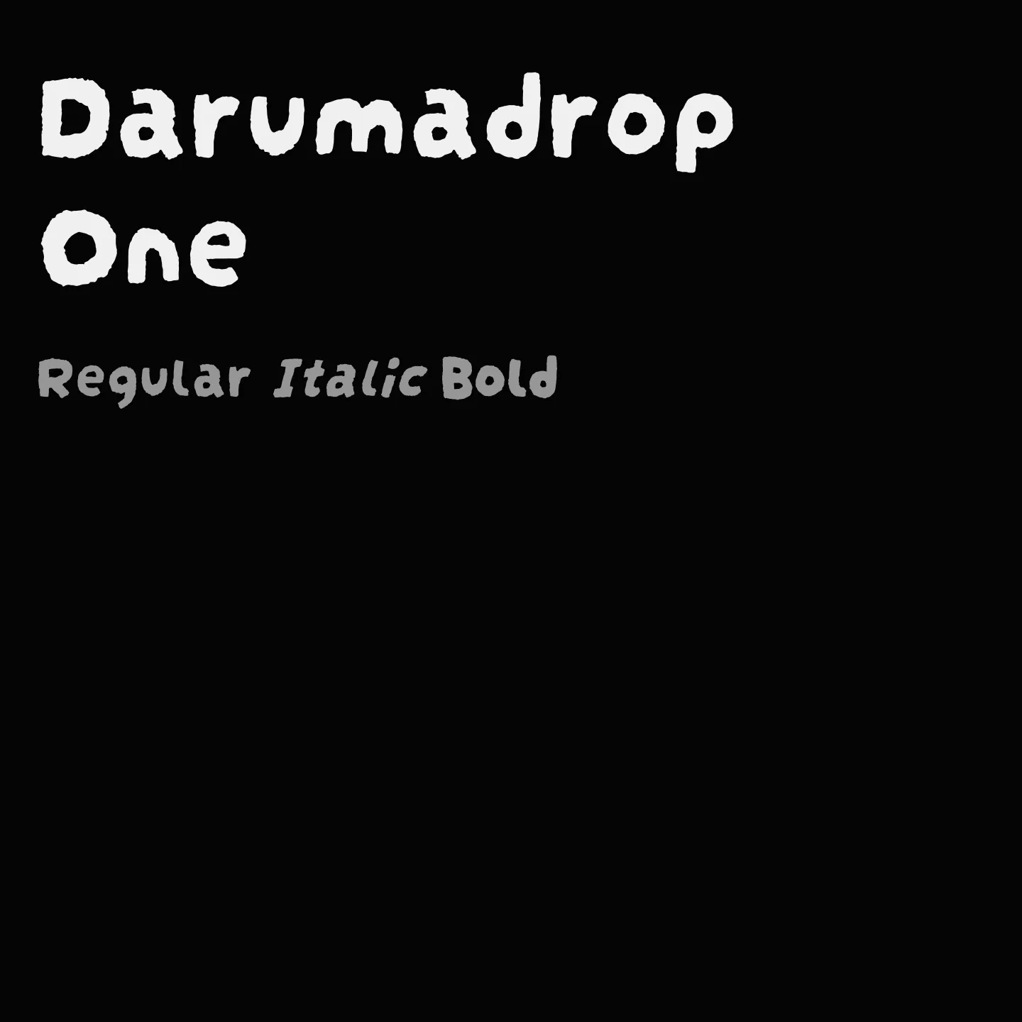 Darumadrop One