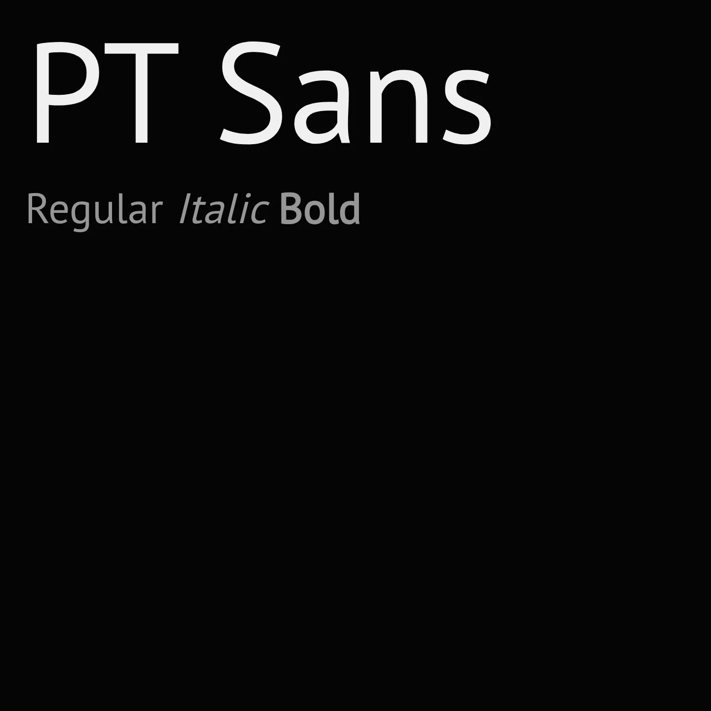 PT Sans