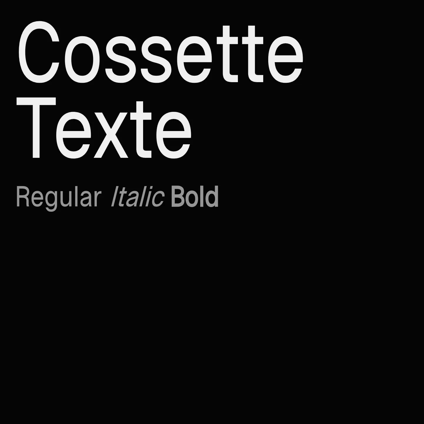 Cossette Texte
