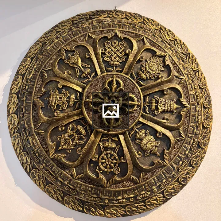 Bronze mandala wall art