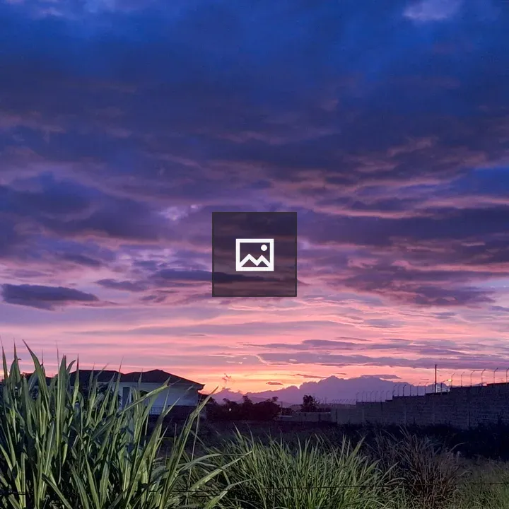 Purple Sunset with Clouds