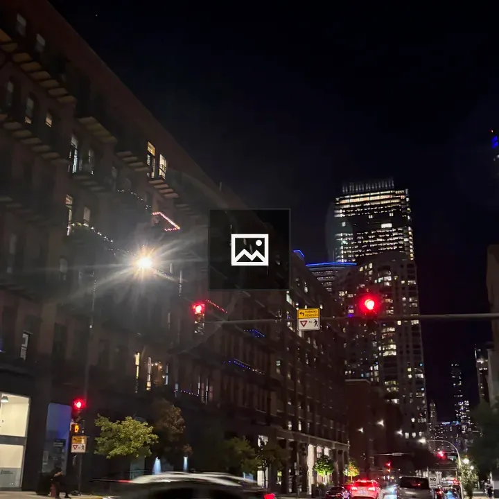 Night intersection in Chicago