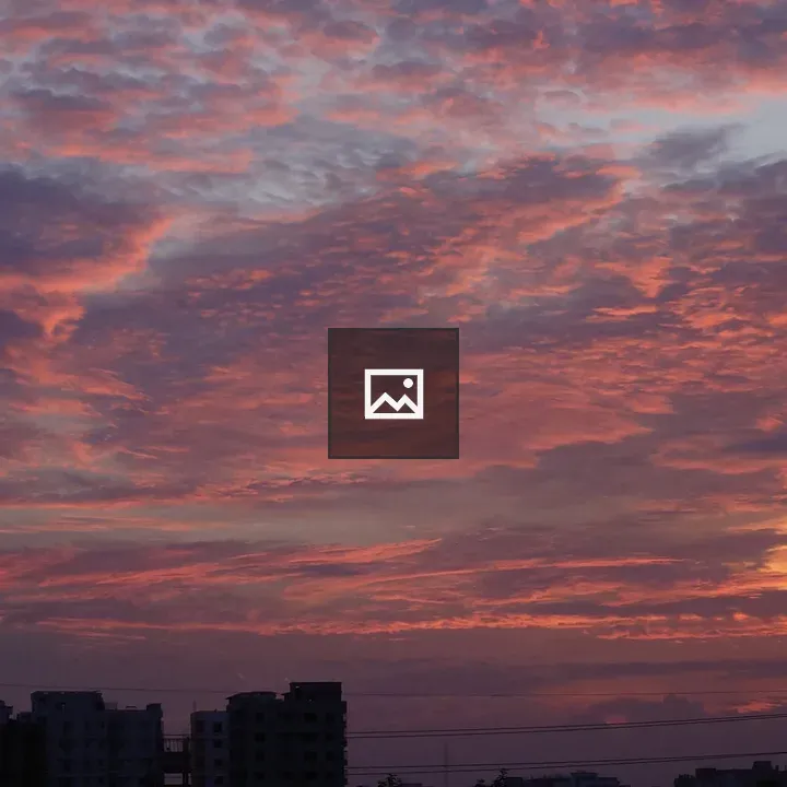 Sunset over Dhaka skyline
