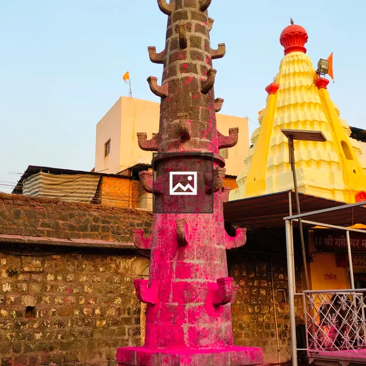 Light pillar near Jotiba temple