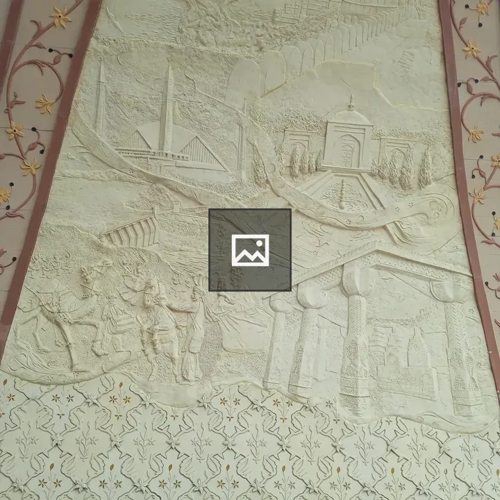 Decorative relief sculpture scene