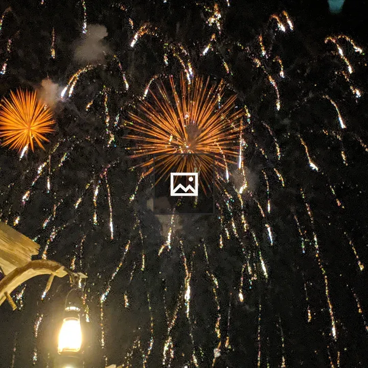 Fireworks sky portrait