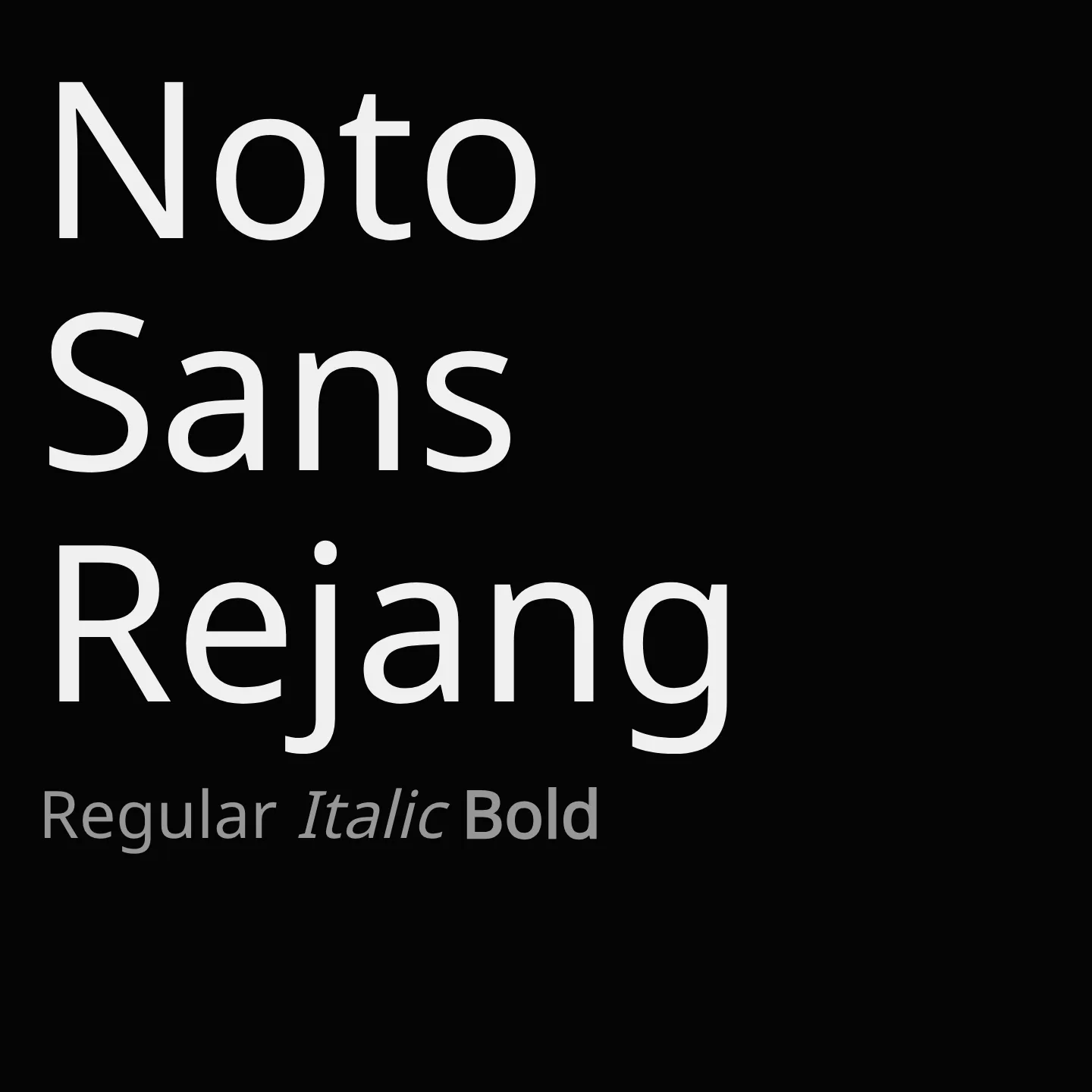 Noto Sans Rejang