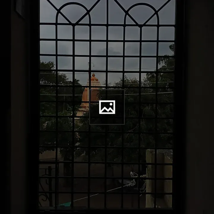 View Through Barred Window