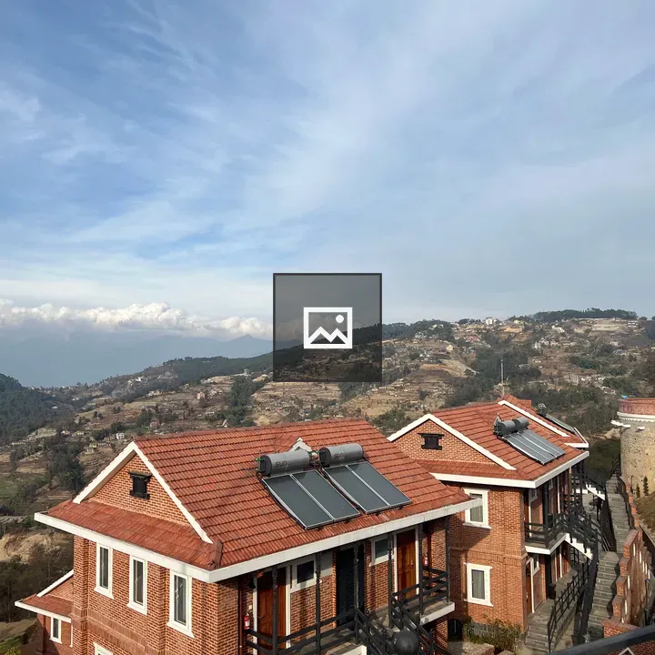 Hillside village from balcony