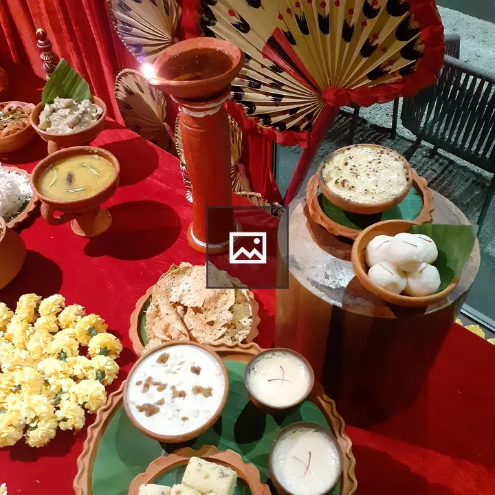 Sweets on Bengali platter
